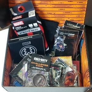 Loot Crate Pins and More! LootAnime, LootGaming, Marvel - Over 30 Pieces!!